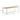 TOV Sardinia 95" Light Teak Outdoor Rectangular Dining Table Cream, Light Teak