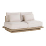 TOV Mora Cream Outdoor Sofa Cream 65"