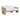 TOV Alexa 80" Rattan Performance Fabric Outdoor Sofa Cream