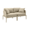 TOV Kapri 55" Modular Outdoor Loveseat Taupe