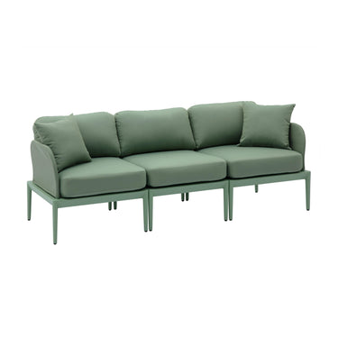 TOV Kapri 80" Modular Outdoor Sofa Moss Green