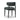 TOV Annika Textured Contract-Grade Fabric Outdoor Dining Side Chair Black