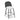 TOV Alexa Performance Fabric Outdoor Stool, Black/Cream / Counter Height option, image 1