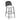 TOV Alexa Performance Fabric Outdoor Stool, Black/Cream / Bar Height option, image 1