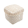 TOV Inca Cream Cotton Pouf, image 1