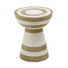 TOV Wren Grass Side Table, Natural/White option, image 1