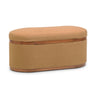 TOV Olivier 41" Boucle Oval Storage Ottoman, Peach option, image 1
