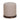 TOV Como Burl and Saddle Brown Cotton Jute Contract-Grade Accent Stool, image 1