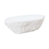 TOV Crag 56" Concrete Indoor / Outdoor Coffee Table, White option, image 1