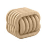 TOV Love Knot Concrete Indoor/Outdoor Accent Stool, Travertine option, image 1
