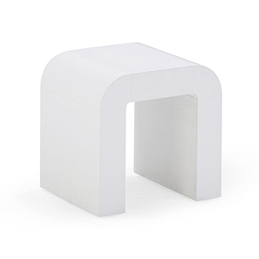 TOV Hump Arched Side Table White