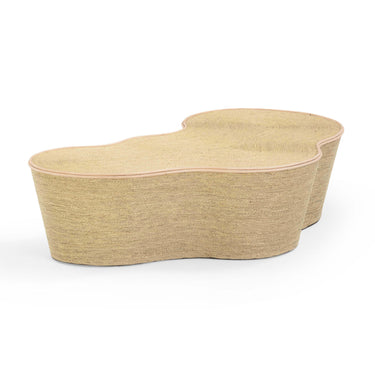 TOV Slab 60" Natural Seagrass Coffee Table, image 1