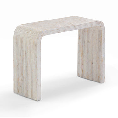TOV Opus 43" Cream Capiz Shell Console Table, image 1