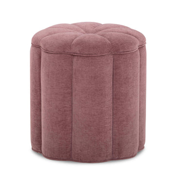 TOV Fleur Textured Performance Velvet Storage Ottoman, Mauve option, image 1