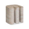 TOV Thyme Faux Travertine Indoor/Outdoor Concrete Side Table, image 1