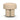 TOV Masha Yellow Gingham Performance Linen Accent Stool, image 3