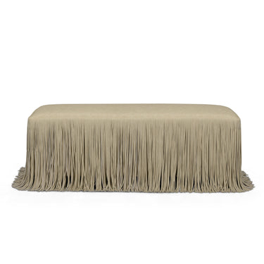 TOV Shag Me 50" Performance Vegan Leather Bench, Tan option, image 1