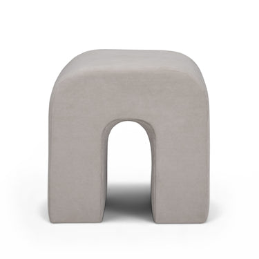 TOV Desi Performance Velvet Ottoman, Taupe option, image 1