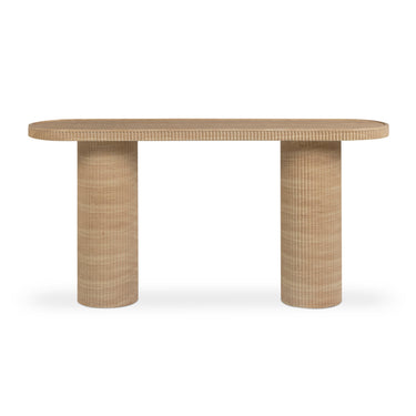 TOV Darcy 59" Concrete Indoor/Outdoor Console Table, Travertine option, image 1