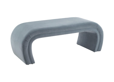 TOV Kenya 48" Performance Velvet Bench Sea Blue