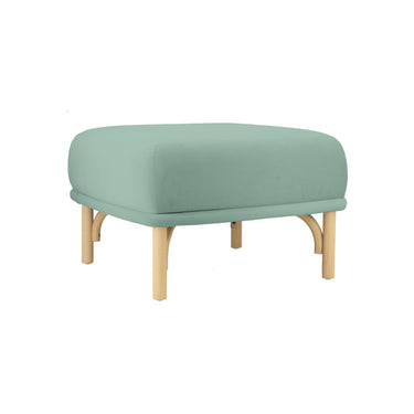 TOV Desiree Performance Velvet Ottoman, Blue option, image 1