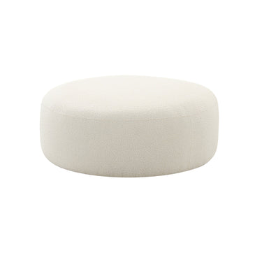 TOV Broohah Performance Fabric Ottoman, Cream option, image 1