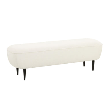 TOV Denise 51" Cream Performance Boucle Bench, image 1