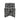 TOV Pippa Geometric Performance Jacquard Weave Accent Stool Black and White