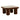 TOV Memphis 33.5" Glossy Square Coffee Table, Brown option, image 1