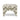 TOV Raji Cream Leopard Jacquard Ottoman
