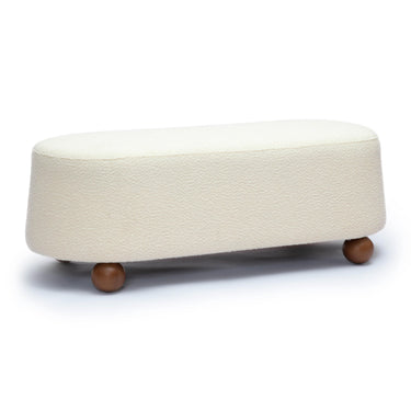 TOV Jaine 48" Performance Boucle Large Ottoman, Cream option, image 1