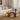 TOV Oani Walnut and Glass Triangular Coffee Table
