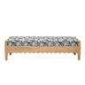 TOV Thelma 56" Leopard Performance Jacquard Fabric Bench, Cream option, image 1