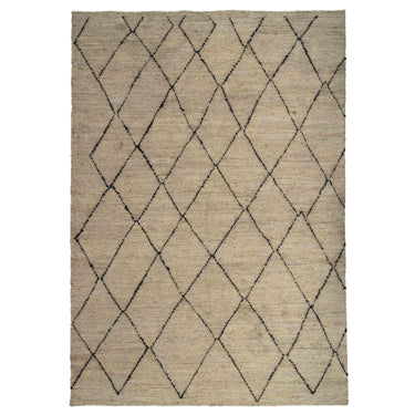 TOV Crosshatch Natural Area Rug Black, Natural 8' x 10'