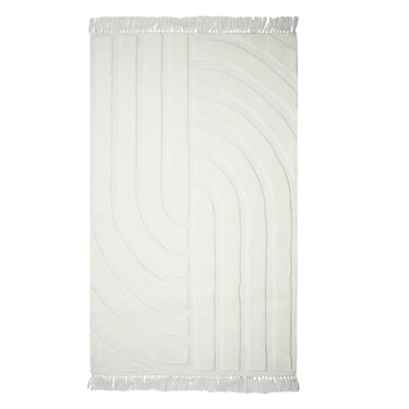 TOV Loop White Area Rug White 8' x 10'