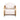 TOV Lauretta Cream Performance Fabric and Natural Rattan Accent Chair, image 3