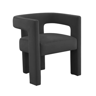 TOV Sloane Performance Velvet Accent Chair, Black option, image 1