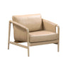 TOV Chakka Contract-Grade Genuine Leather Accent Chair, Tan option, image 1