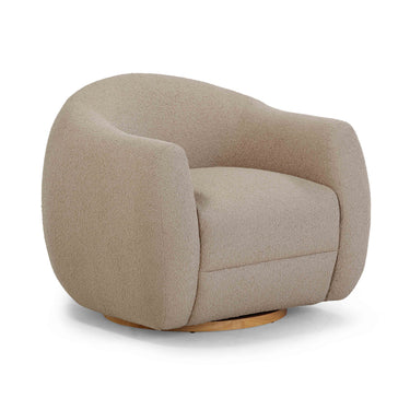 TOV Judy Boucle Swivel Accent Chair, Taupe option, image 1