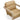 TOV Bekah Tan Genuine Leather Accent Chair