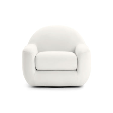 TOV Tiago Performance Velvet Swivel Accent Chair, Cream option, image 1