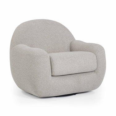 TOV Tiago Warm Grey Performance Boucle Swivel Accent Chair, image 1