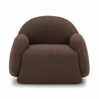 TOV Marius Brown Boucle Accent Chair Brown
