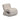 TOV Senna Taupe Organic Stripes Contract-Grade Jacquard Fabric Accent Chair, image 1