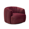 TOV Jasmine Performance Velvet Swivel Accent Chair, Berry Red option, image 1