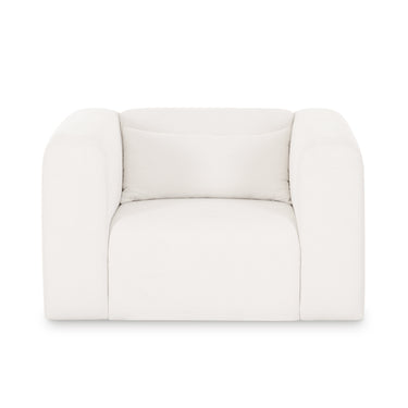 TOV Tarra Cream Performance Chenille Armchair Cream
