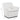TOV Mado Swivel Accent Chair, Chalk option, image 7