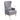 TOV Alina Grey Tall Tufted Back Chair
