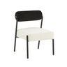 TOV Jolene Performance Velvet Accent Chair, Black/Cream option, image 1