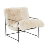 TOV Kimi Genuine Sheepskin Accent Chair, Natural option, image 1